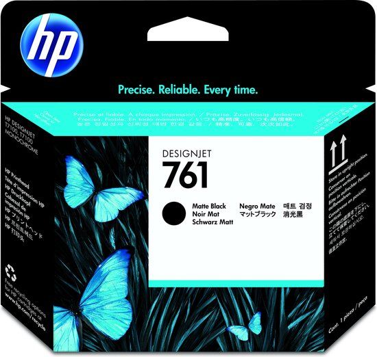 HP 761 Matte Black Ink Cartridge - CH648A