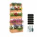 Relaxdays Verticale tuin - 180x80x48 cm - 5 bakken - met accessoires - bruin