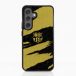 FC Barcelona Coque de Téléphone 3D Officielle Noire et Jaune avec des rayures abstraites