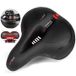 Vélo selle ergonomique réfléchissante active avec boule de suspension - Rouge / Noir