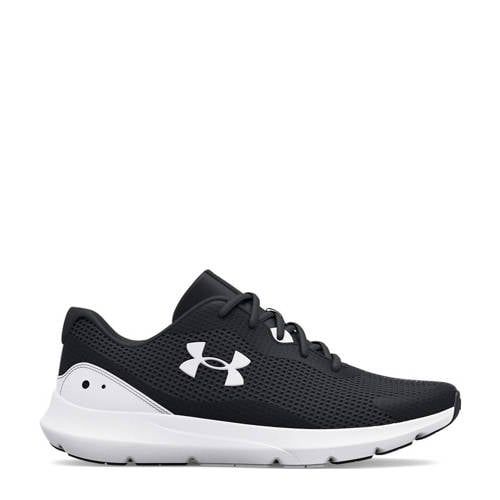 Under Armour Surge 3 hardloopschoenen zwart/wit
