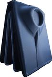Merkloos / Sans marque Packshi Reisetui met harde hoes voor overhemden, Donkerblauw