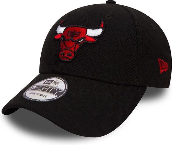 New Era NBA Chicago Bulls 9FORTY Cap - Black/Bulls Red - One Size