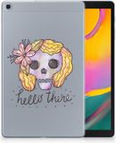 B2Ctelecom Tablet BackCover Samsung Galaxy Tab A 10.1 (2019) Boho Skull
