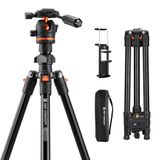 K&F CONCEPT 182 cm compact aluminium camerastatief