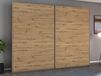 AYOSO Armoire 2 portes coulissantes 261 cm chêne artisan