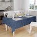 Bonamaison Tafelkleed, Anti-Mold, Sneldrogend, Waterdicht, 100% Polyester Tafellaken, Blauw, 140 x 160 Cm