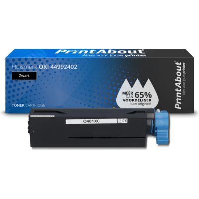 PrintAbout Huismerk OKI 44992402 Toner Zwart - Compatibel