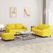Maison Exclusive - Ensemble de canapés 3 pièces avec coussins, tissu jaune clair