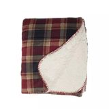 Unique Living Kody fleece plaid - rood - 130x160 cm