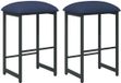 vidaXL Barkruk Blauw 74 cm