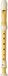 Yamaha YRS-401 Sopraan/discant recorder, Duits, Beige, Kunststof