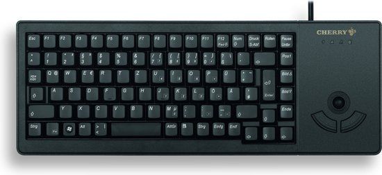 Cherry XS Trackball toetsenbord USB QWERTY Scandinavisch Zwart