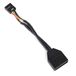 Silverstone G11303050-RT Interne USB 3.0 naar USB 2.0 19-polige adapterkabel