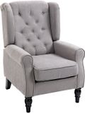 Homcom Fauteuil Polyester Grijs