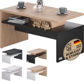 Casaria Salontafel – Opbervak 95x55x50cm Krasbestendig – Hout Antraciet