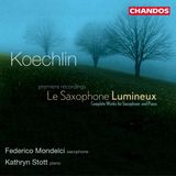 PIAS Nederland Federico Mondelci & Kathryn Stott - Koechlin: Le Saxophone Lumineux (CD)