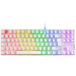 Mars Gaming MK80 Wit, Mechanisch Gaming Toetsenbord TKL FRGB, Antighosting, Switch Mechanische Bruin, Frans Taal