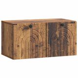 vidaXL Wandmontage TV-kast Oud hout 59,5 x 31 x 30 cm Bewerkt hout