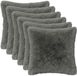 vidaXL Taie d'oreiller 6 pièces Gris clair 30 x 30 cm