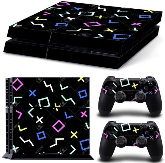 Playstation 4 Sticker PS4 Console Skin + 2 Controller Skins