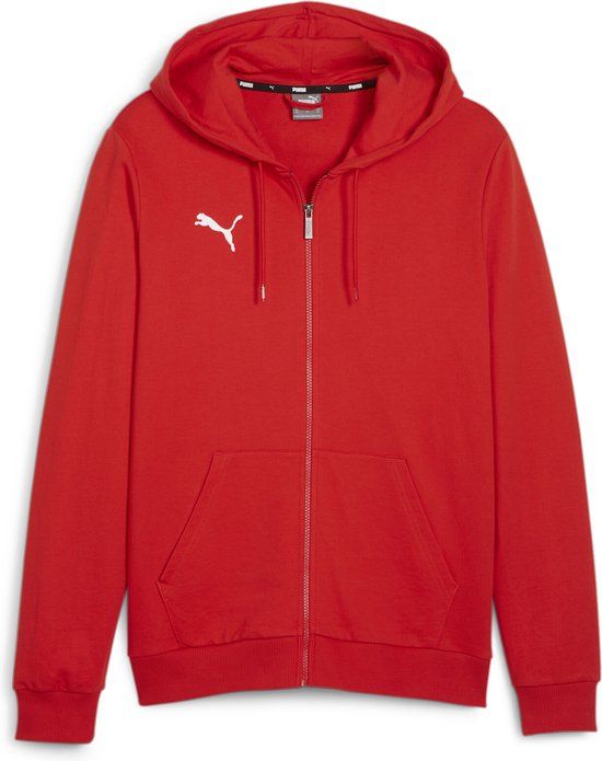 PUMA teamGOAL Casuals herenjack met capuchon, sweatshirt pullover 658595 rood
