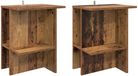 vidaXL Table basse 2 pcs Vieux bois 40 x 30 x 49 cm Bois traité