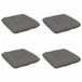 vidaXL - Zitkussens - VIANEN - 4 stuks - 100% Polyester - Grijs - 60 x 60 x 12 cm