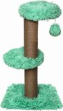 Topmast Krabpaal Fluffy Merida - Groen - 34 x 34 x 67 cm