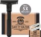 Guardenza Verstelbare Double-Edge Safety Razor mat zwart