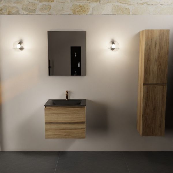 Mondiaz Aivy badmeubelset - 60cm - Urban - 2 lades - Zonder spiegel