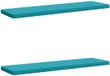 vidaXL - 2-delige - Coussin de banquette - VUGHT - 2 - pièces - 100% - Polyester - Turquoise