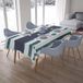 Bonamaison Tafelkleed, Anti-Mold, Sneldrogend, Waterdicht, 100% Polyester Tafellaken, Willekeurig patroon, 140 x 200 Cm - Ontworpen en Vervaardigd in Turkije