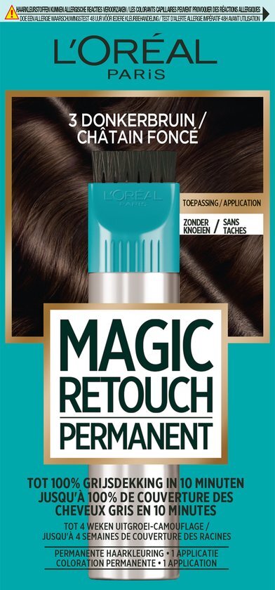 L’Or&#233;al Paris Magic Retouch Permanent 3 - Donkerbruin - Permanente haarkleuring