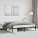 Maison Exclusive - Lit cadre métal sans matelas noir 200x200 cm