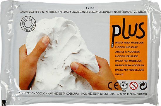 Creativ Company Self-Hardening Clay - Light Grey - 1kg