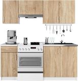 Akord Fabryka Mebli Ensemble de meubles de cuisine LIMA 180 cm Blanc – Chêne Sonoma