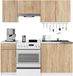 Akord Fabryka Mebli Ensemble de meubles de cuisine LIMA 180 cm Blanc – Chêne Sonoma