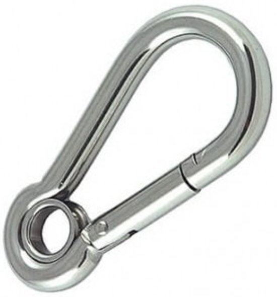 ABC-LED Karabijnhaak / carabiner 6mm - Met oog