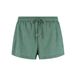Beachlife strandshort met lurex en textuur groen