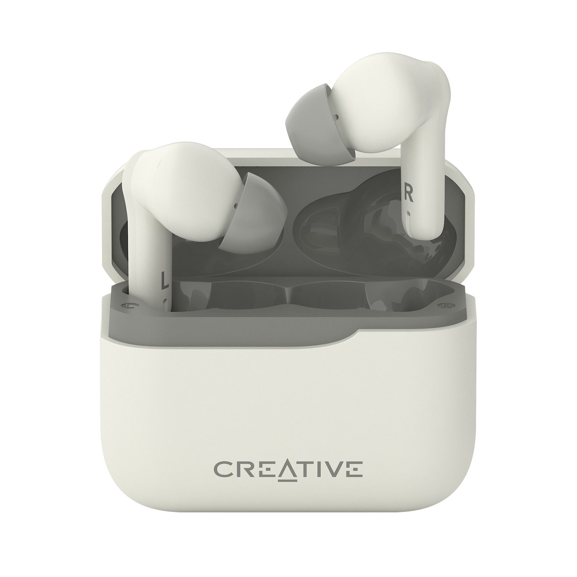 Creative Zen Air Plus - True Wireless oortelefoon (wit) - draadlos Bluetooth 5.3, geschikt voor Bluetooth LE Audio, ingebouwde microfoon