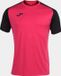 Joma Academy IV Shirt Korte Mouw Heren - Raspberry / Zwart | Maat: S