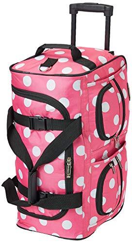 Rockland Pannenset bagage Rolling 55,9 cm Duffle Bag, roze gestippeld, één maat