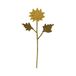 Fleur Dahlia Feutrine Jaune 35 cm