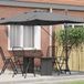 Prolenta Maison Exclusive Parasol, 351 x 250 x 260 cm, polyester en aluminium