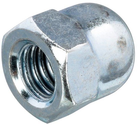 Hoenderdaal Fasteners Hoenderdaal Dopmoer Vz Sw-8 Din1587 M5 | 200 stuks - Wit - Staal - 2 jaar garantie