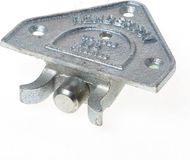 Henderson Schuifdeur Ondergeleider voor Rail 97 en 100, Aluminium, Metallic