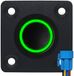 ProRide Interrupteur à pression en métal Panneau encastré 220V ON-OFF - 22mm - avec Câble de connexion - Indicateur LED Vert