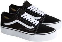Vans Old Skool Sneakers - Unisex - Platform - Black/White - Size 40