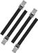 ProPlus Caravan/Camper Fietsen Spanbanden/Sjorbanden/Bindriemen - 4x Stuks - 30 cm
